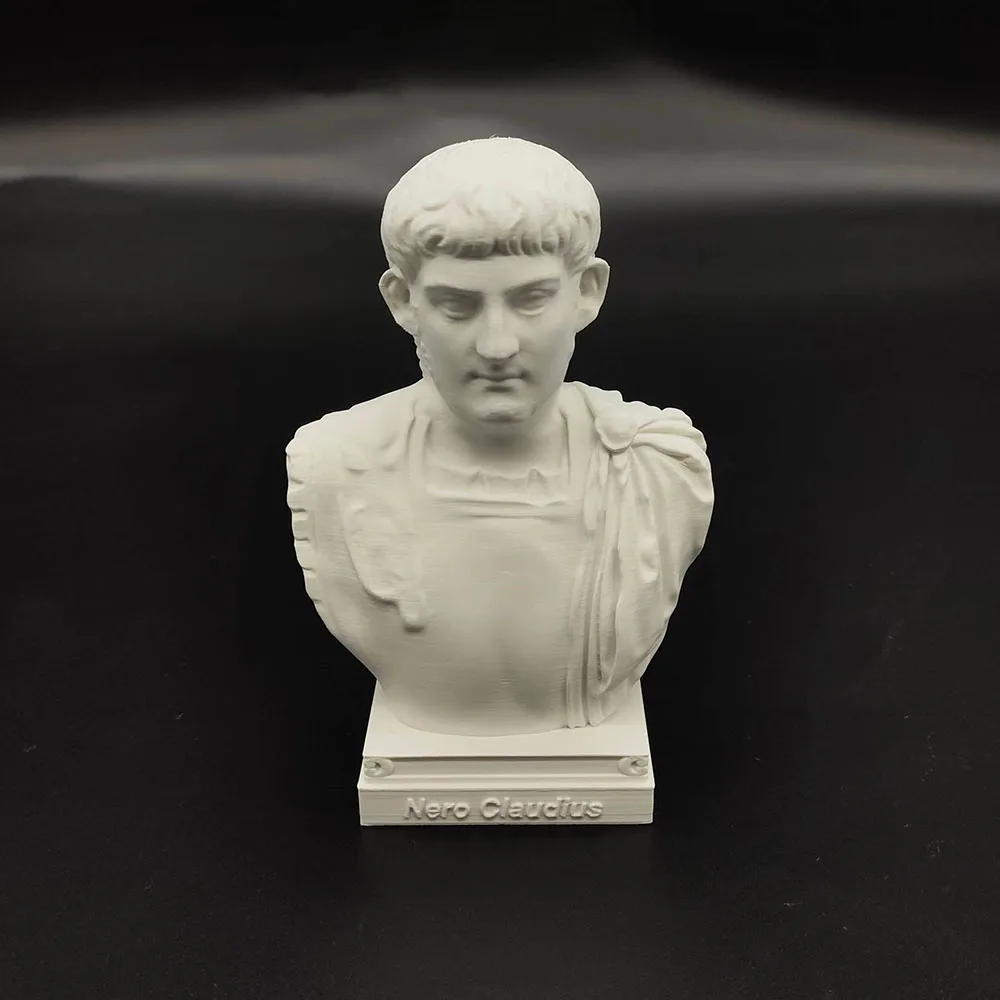 10cm/15cm/25cm Statues of Roman Emperors Nero 3D Printed PLA Bust Sculpture Model Decoration Figurine Home Ornament Craft