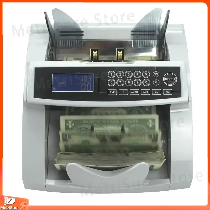 New Arrival Money Counter with UV MG IR Detection for Bank Office Commerce Multi Currency Cash Banknote Bill Counter