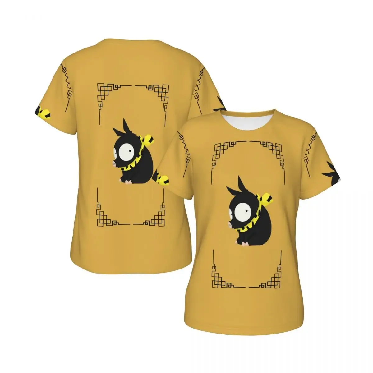 Kanji Ranma Anime Manga T-Shirt for Women Round Neck Streetwear T Shirts Women's Tees Short Summer Clothes Tops