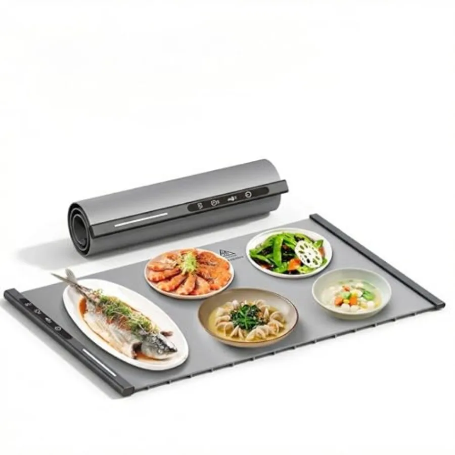 

Electric Food Warming Mat 26" x15" Extra Large - 300W Professional Buffet Warmer with 8 Temperature Settings, 6-Hour Timer and
