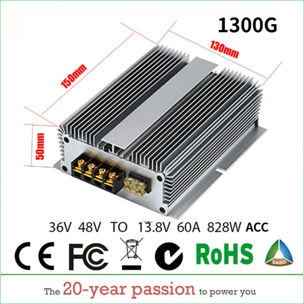 36V 48V TO 12V 13.8V 5A 10A 20A 30A 40A 50A 60A DC Buck Converter Golf Cart Voltage Reducer With ACC Waterproof CE RoHS
