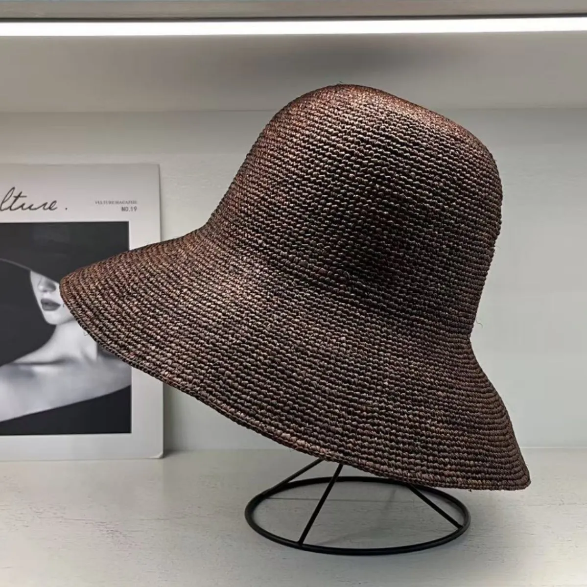women's-large-brim-straw-hat-summer-beach-sun-protection-hat-adjustable-round-top-natural-raffia-hat-ding020-for-beachside-use