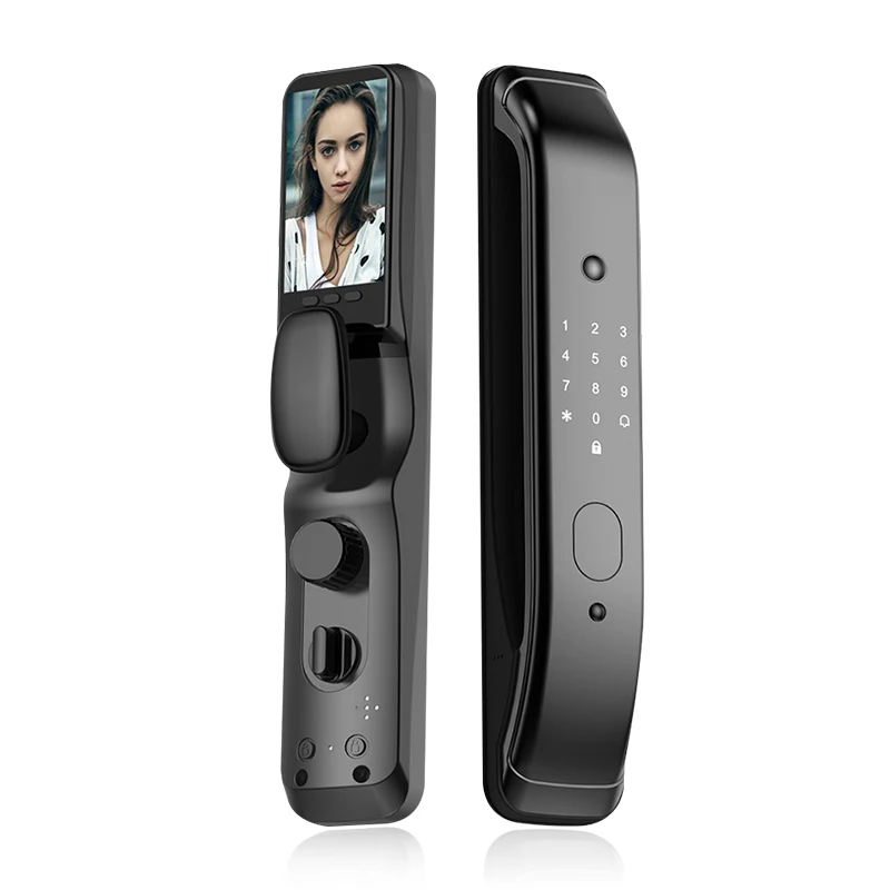 Smart Fingerprint Remote Control Biometric Electric Lock Wood Door Wireless Home Office Integration WiFi App