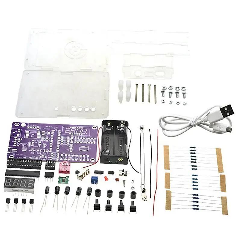 radio-fm-de-canal-duplo-87mhz–108mhz-com-display-digital-–-kit-de-eletronica-diy-com-porta-tipo-c-adequado-para-aprendizado-de-Audio-etc