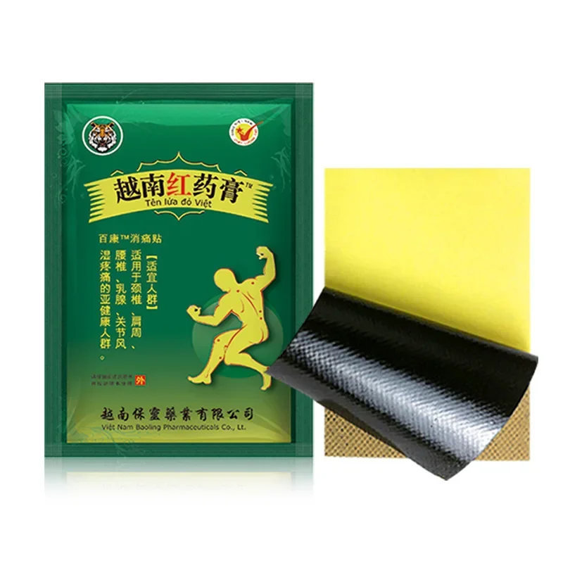 Vietnam Red Tiger Balm Plaster Pain Stiff Shoulders Muscular Warming Patch Long Lasting Patch Health Care Product 8pcs/Bag