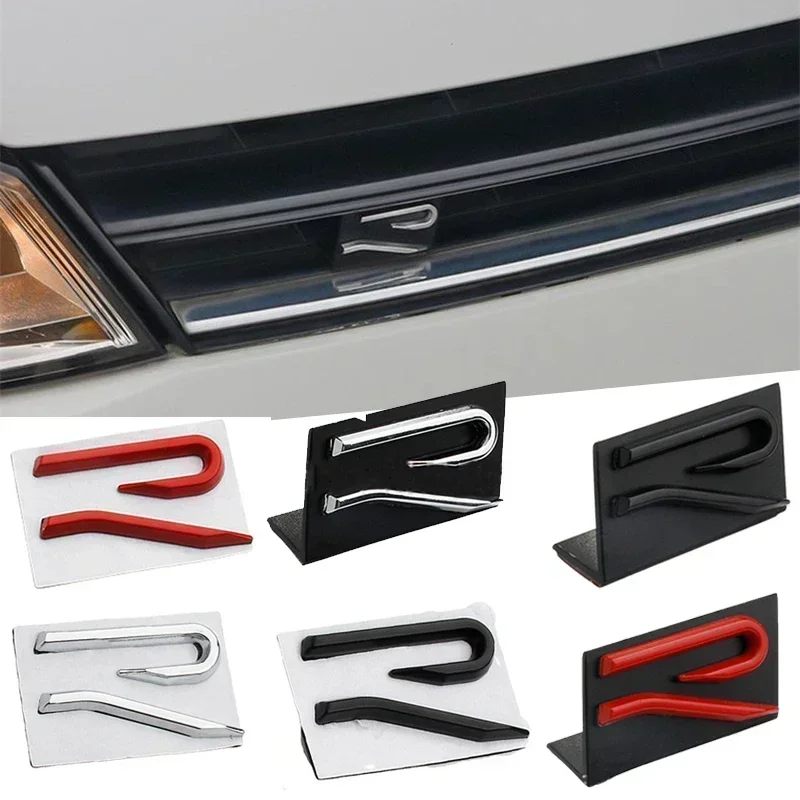 Car Rear Trunk Decoration Sticker for VW New R Line Polo Passat Touareg Golf Jetta Bora Touran B6 B7 Badge Front Grill Emblem