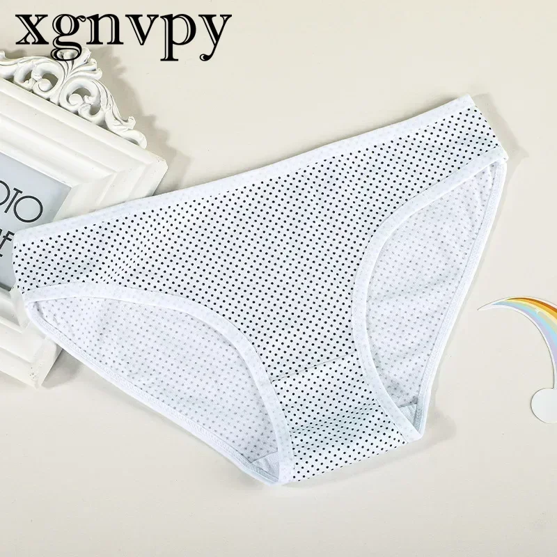 xgnvpy              3-Pc 2023 Women's Lingerie: Polka-Dot & Solid Thongs - Sexy, Breathable Underwear