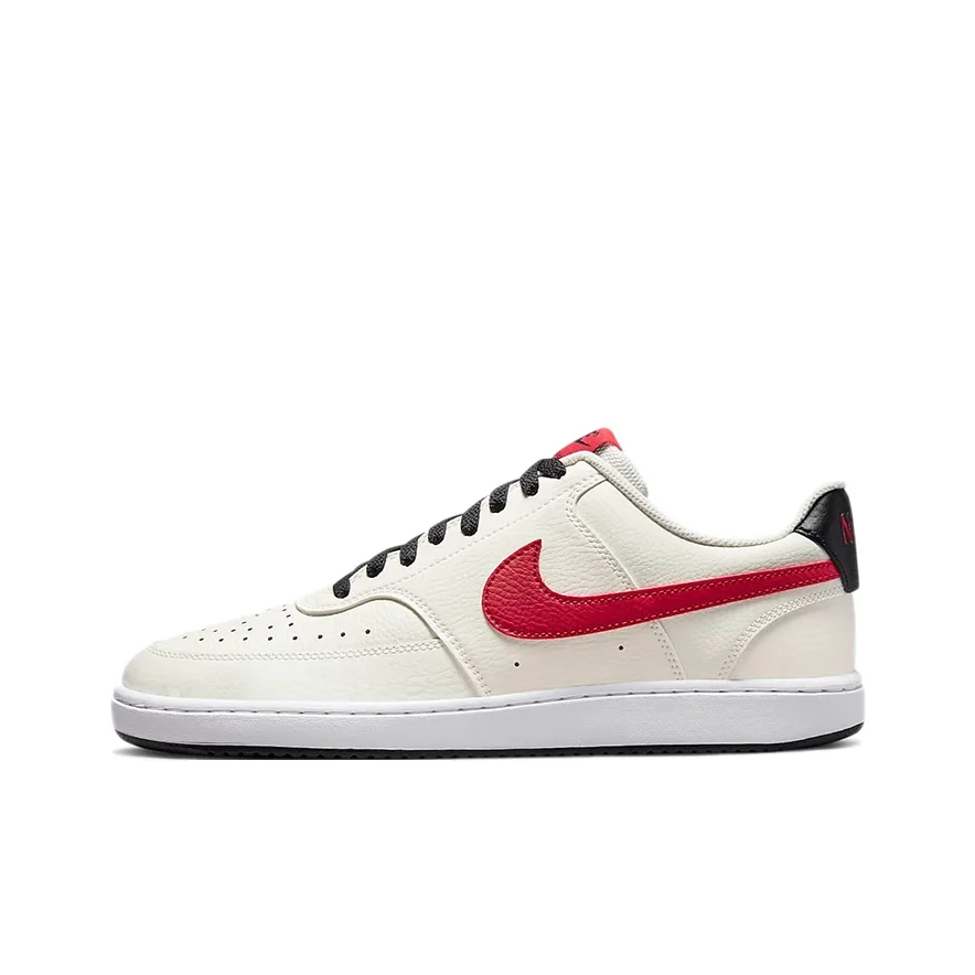 Nike Court Vision 1 Skateboard Shoes Men's Low Top White/Red DM1187-101