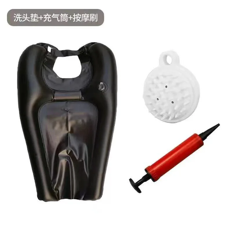Inflatable Shampoo Pillow Home Care Shampoo Basin Bedside Portable Shampoo