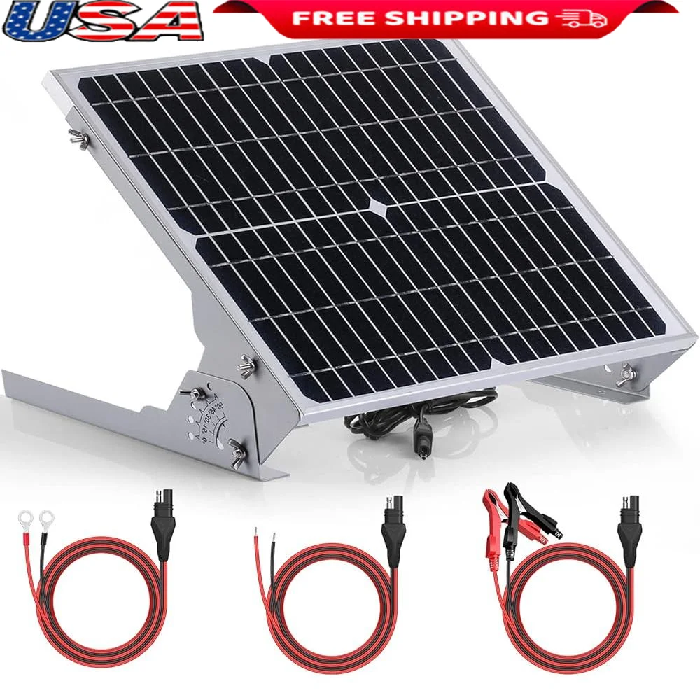 

24 В 20 Вт зарядное устройство для солнечной батареи MPPT, умный контроллер, регулируемый кронштейн, защита автомобиля морского автофургона