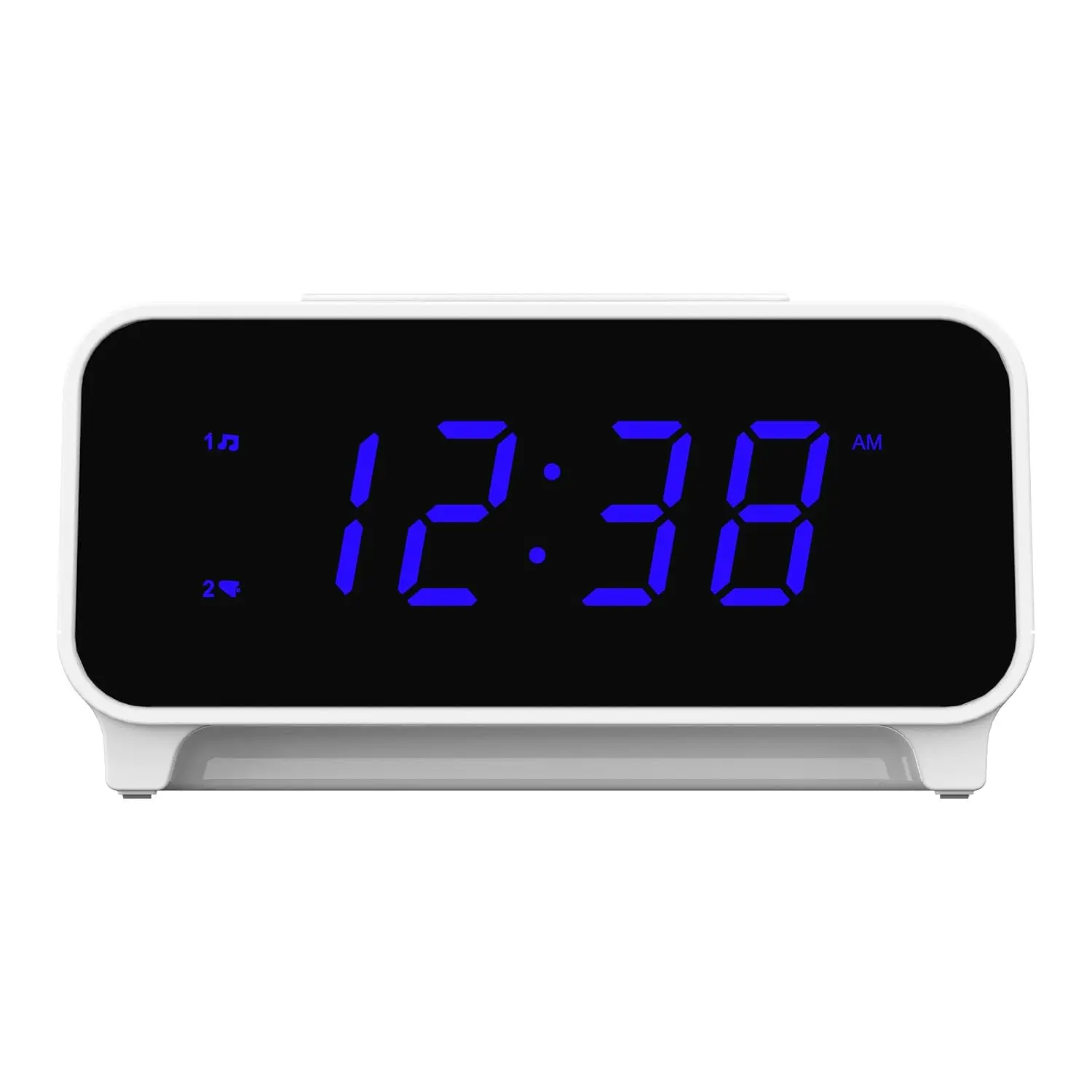 SmartSet Dual Alarm Clock Radio with PLL AM/FM, Auto Time Setting, Sleep Timer, Snooze, 20 Presets, Easy-to-Read, Customized