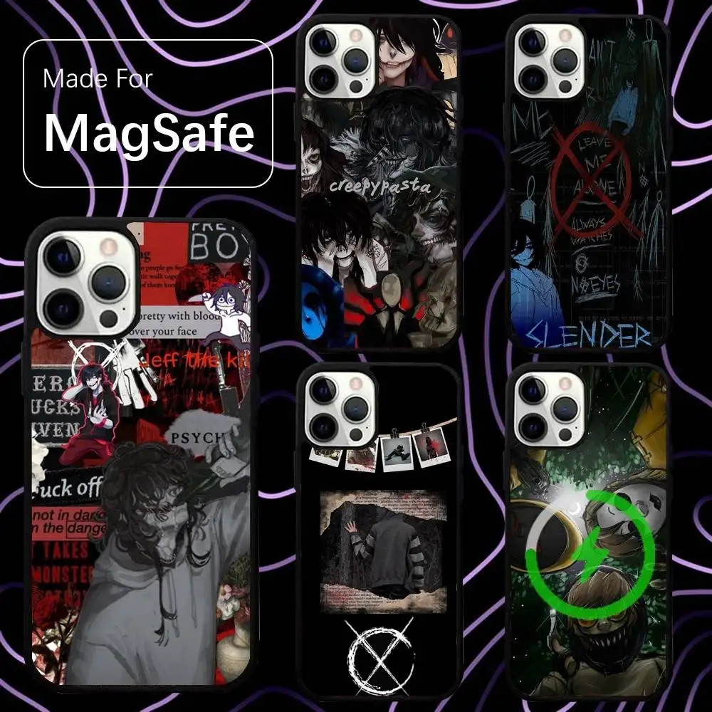 

Creepy Pasta Horror Phone Case For iPhone 16,15,14,13,12,11,Pro,Max,Plus,Mini,SE New Magsafe Magnetic Wireless Charging