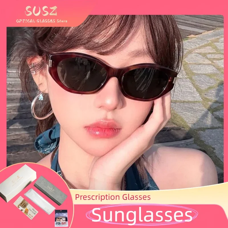 

SUSZ Acetate Sunglasses Women Oval Vintage Brand Designer Square Sun Glasses UV400 Men Shades Female Eyewear Anti-glare