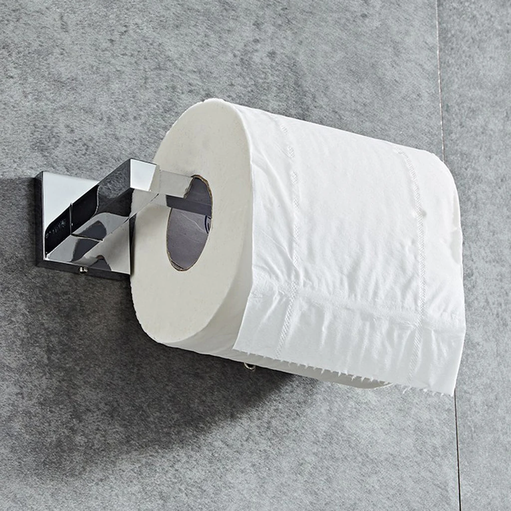 Wall Mounted Toilet Roll Paper Towel Holder Tissue Dispenser with Screws