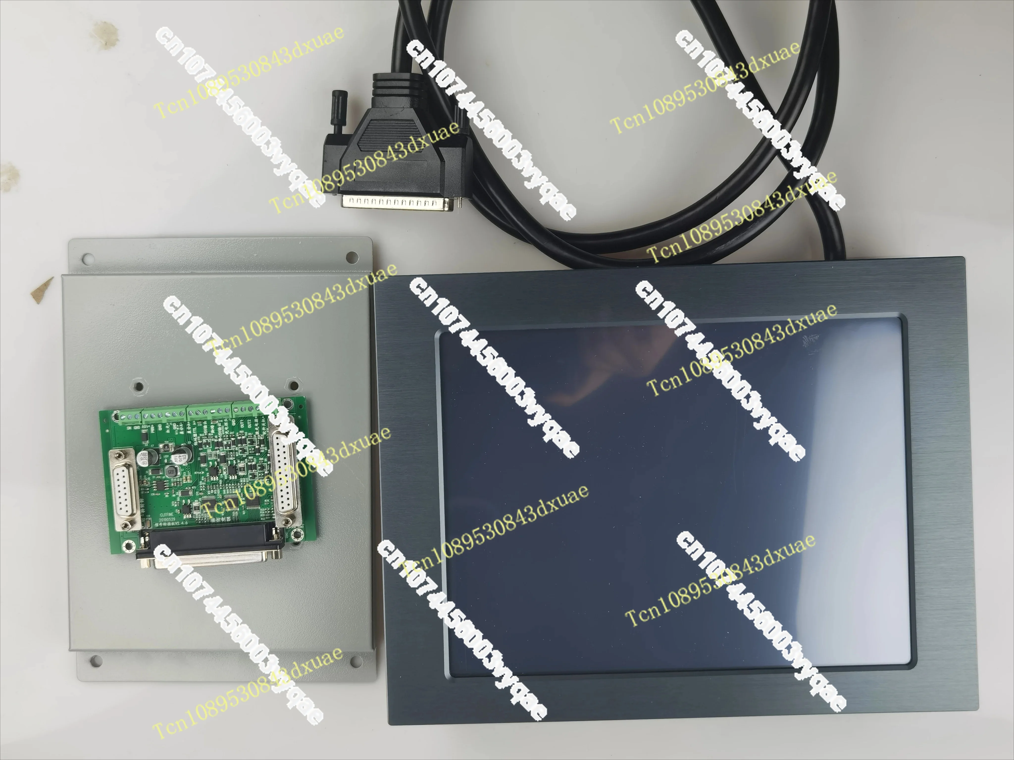 10 inch Kelingfeng CNF-130DLi touch screen laser coding control system cable assembly line marking machine