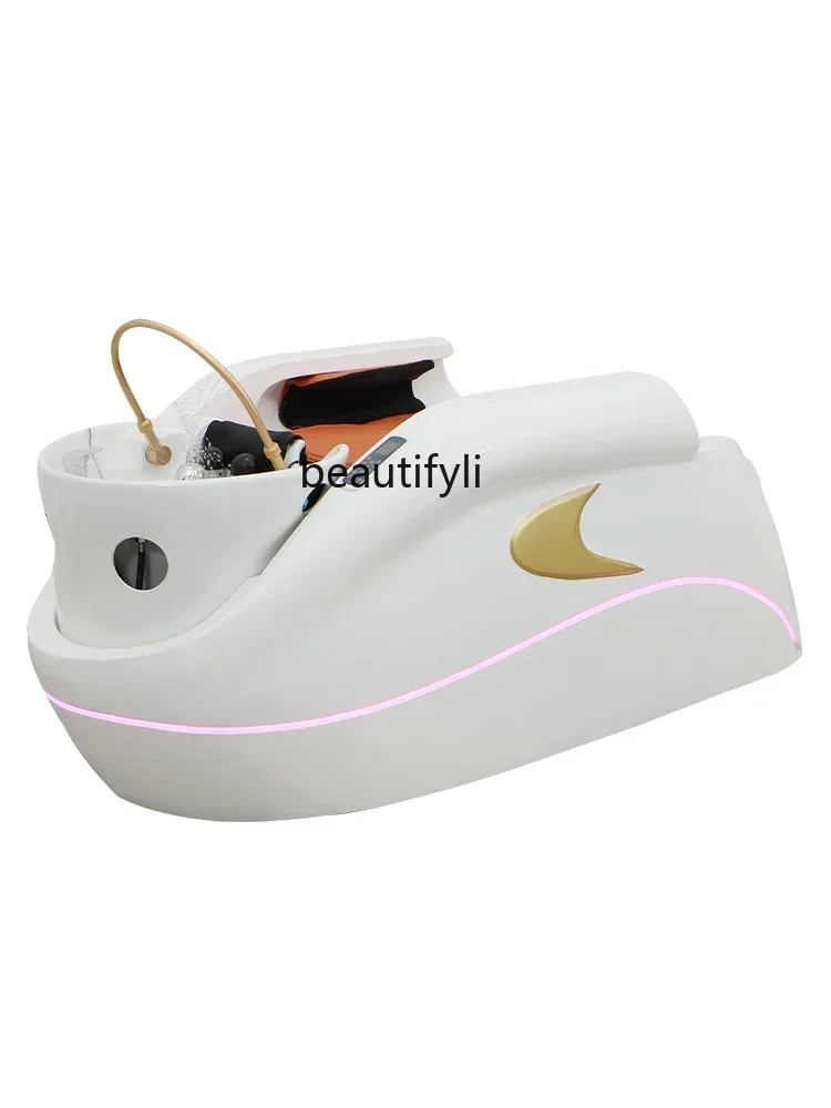 

smt14 ss newIntelligent Electric Massage Shampoo Bed Flushing Bed Water Circulation Head Treatment Fumigation Multifunctional Be
