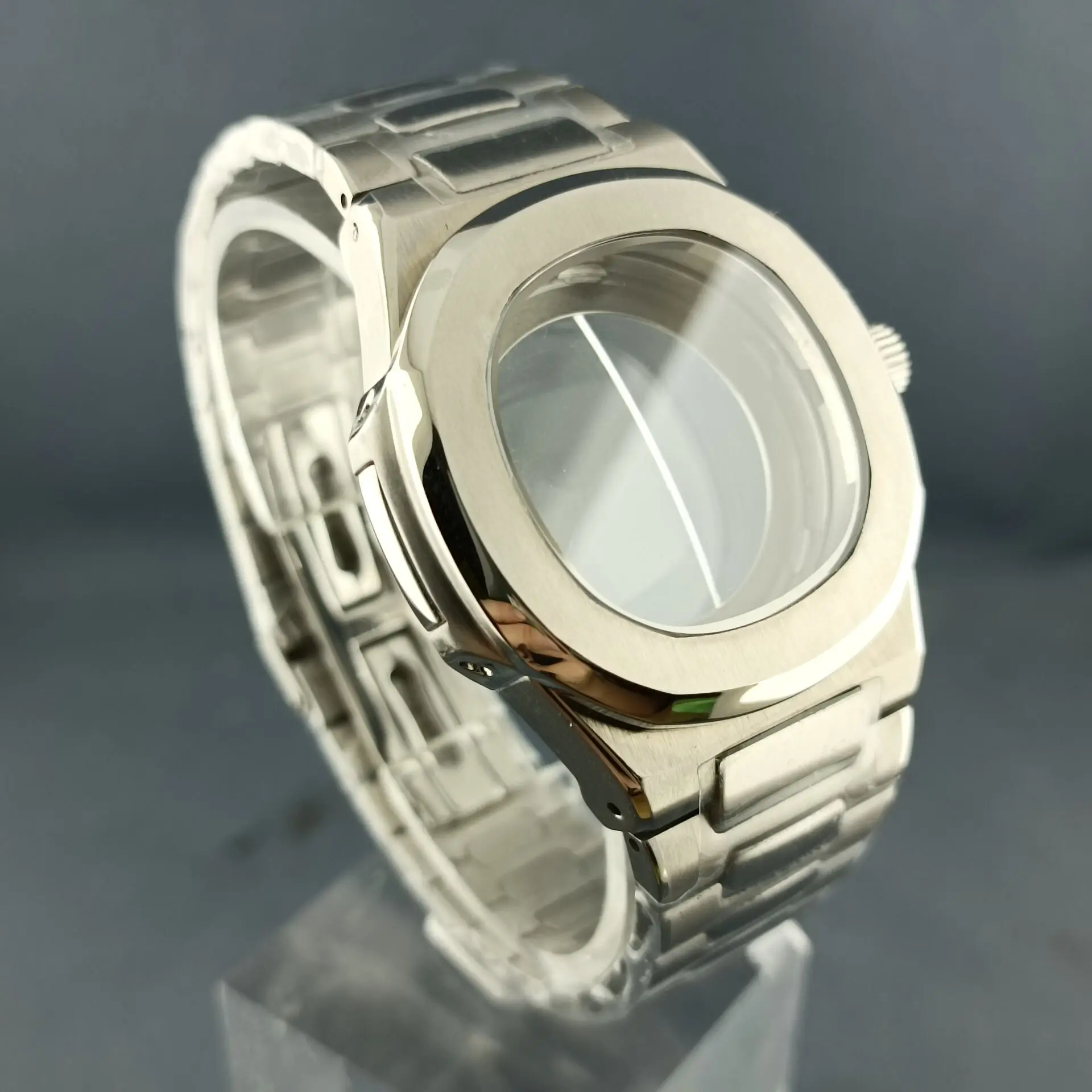 41mm  silver black rose gold case fit NH series 35 36 38 movement 5bar waterproof 316L stainless steel strap case parts