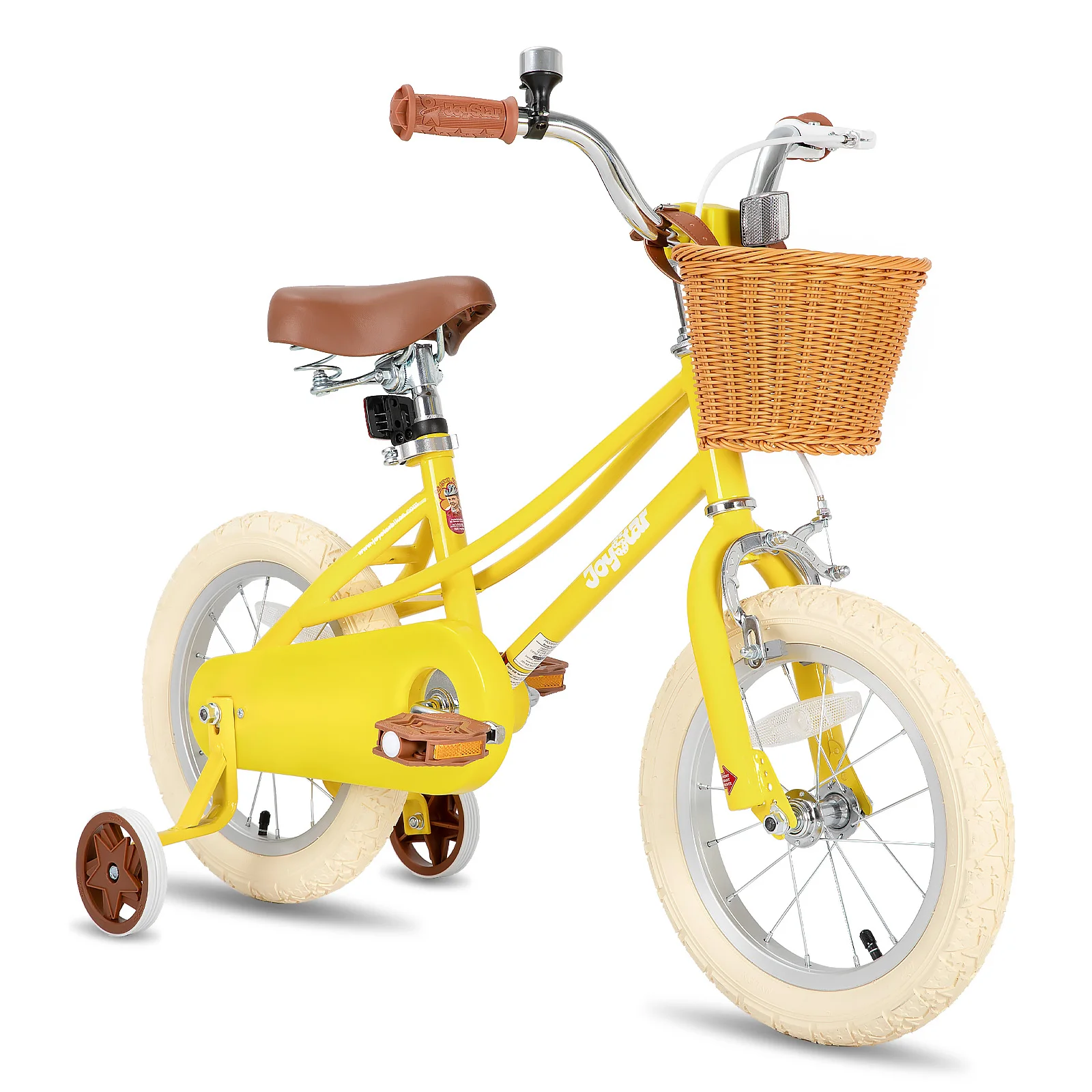 JOYSTAR 12/14/16/18/20 Vélo pour filles pour enfants de 2 à 3 ans, 12 à 16 pouces avec roues et panier d'entraînement, 20 pouces avec béquille