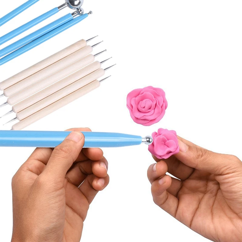 10 Piece Dotting Tools Ball Styluses for Mandala Rock Painting, Pottery Clay Craft, Embossing Art
