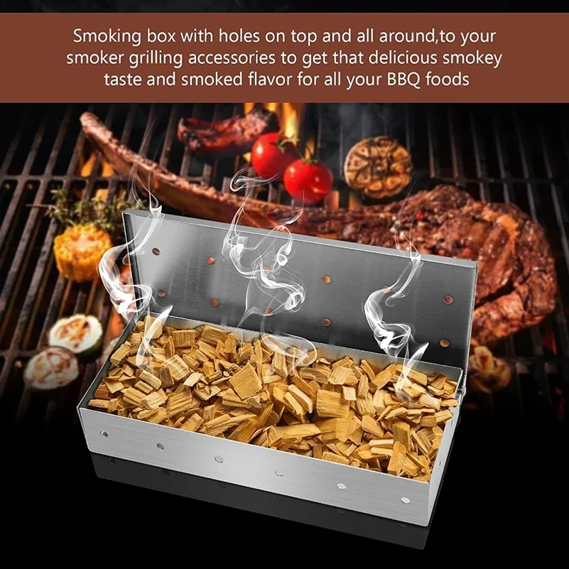 Коробка-коптильня из нержавеющ – обзор и цена Smoker Box Wood Chip