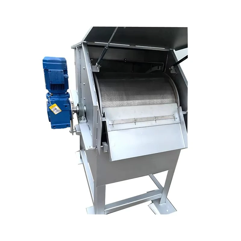 Automatic wastewater cleaning Rotary drum filter Screen solid-liquid separator Engine large capacity control Hydro