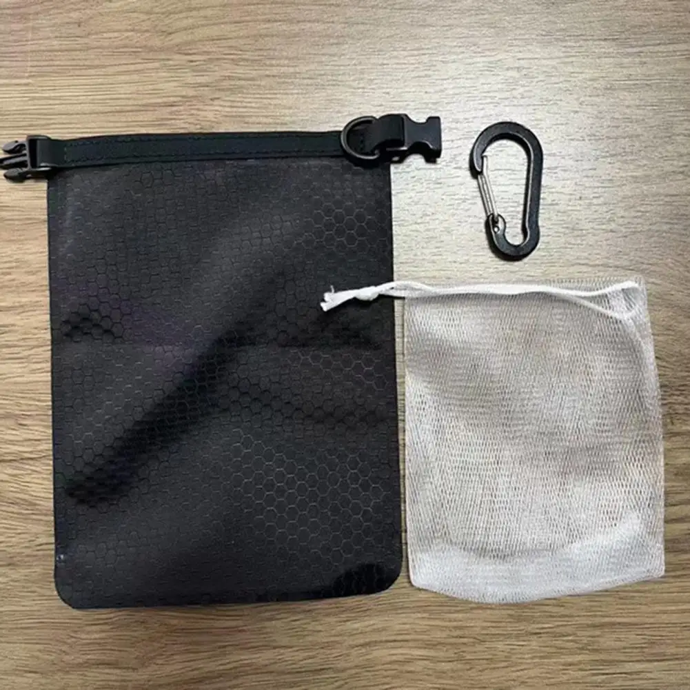 Travel Soap Storage Bag 2pcs Travel Soap Bags Set Waterproof Leak-resistant Soap Container Quick Dry Roll-up for Toiletries