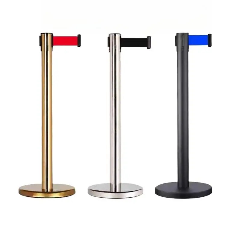 【Professional Use】One Meter Line Fence Telescopic Separation Belt Warning Column Traffic Guardrail