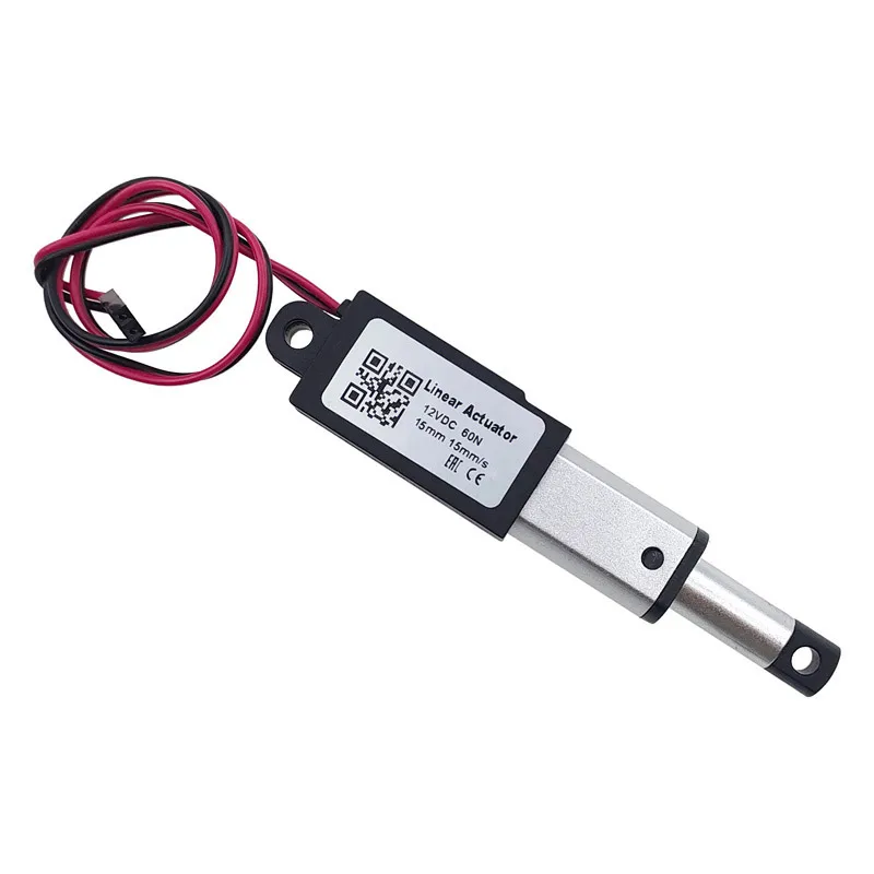 DC 12V Mini Electric Linear Actuator 10/15/20/25mm Stroke Micro Push Rod Putter 30N 60N 100N 150N Motor Controller