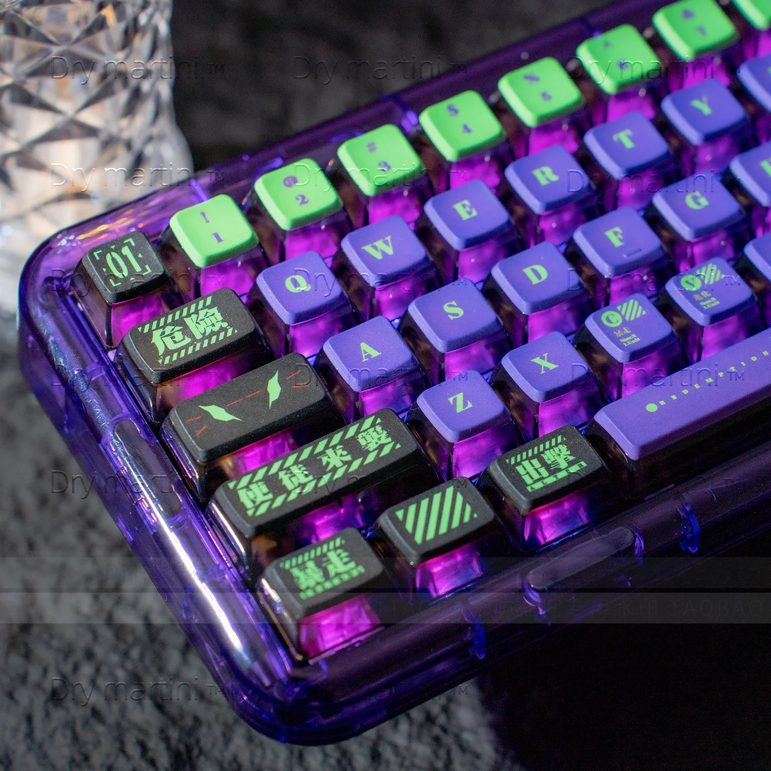 

Theme Keycap PBT Five-sided Sublimation MDA Transparent Double Skin Milk Ball Cap 68/75/84/87/98 etc