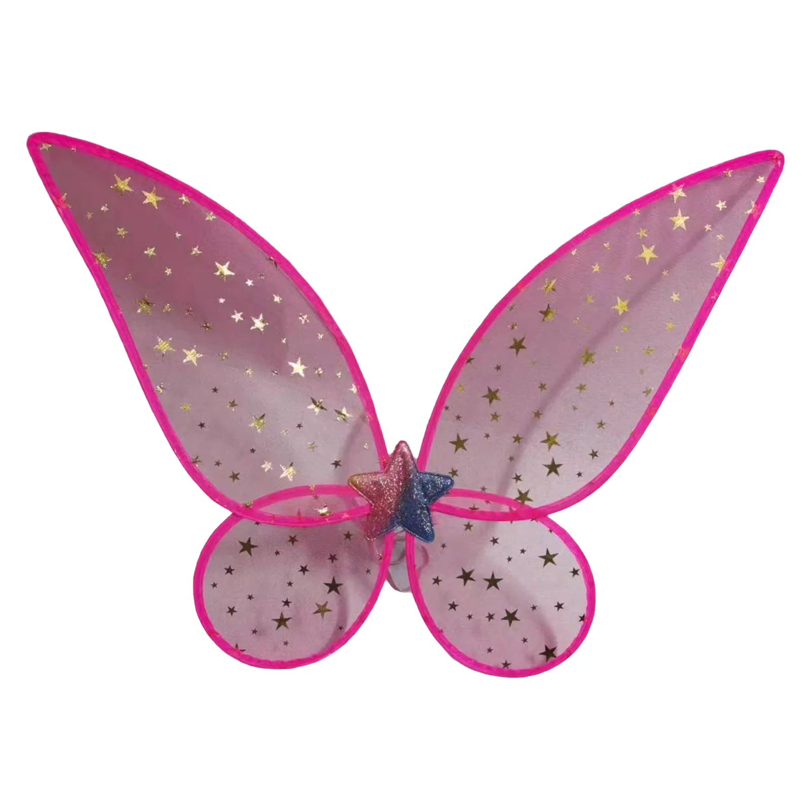 Ali di farfalla da fiaba Ali di angelo cosplay con cinghie elastiche Gioco di ruolo di Halloween Vesti accessori per costumi Bambini Donne