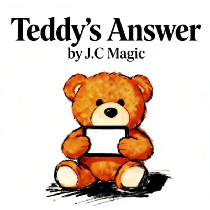 Teddy's Answer By J.C Magic Tricks The Selected Card Appearing Card Prediction Magia Stage Illusions Gimmicks Comedy Party Props