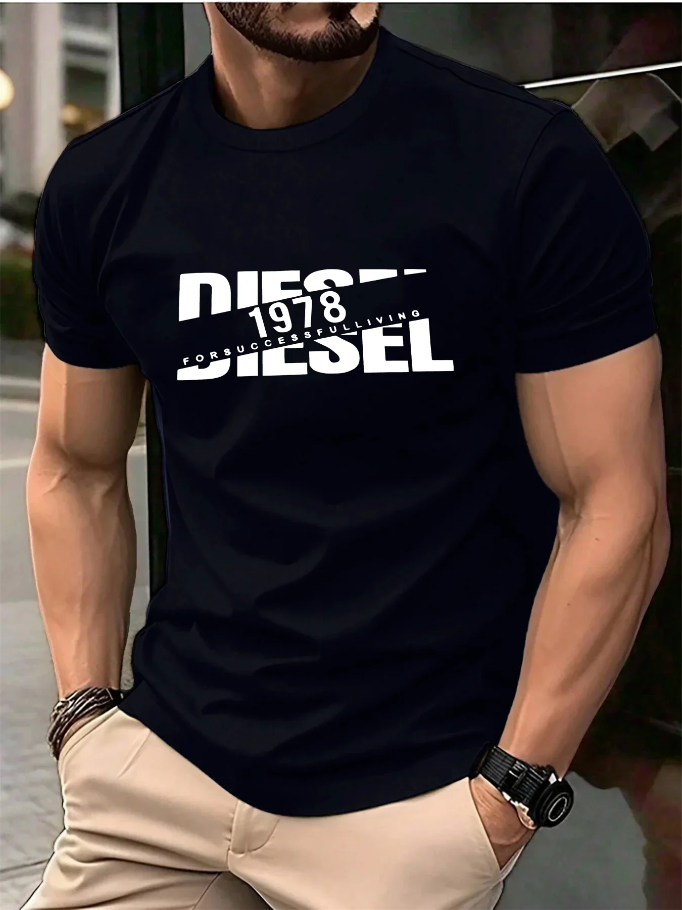 Nouvelle tendance 2026 : T-shirts mode homme et femme, T-shirts noirs, T-shirts d'été confortables, 
