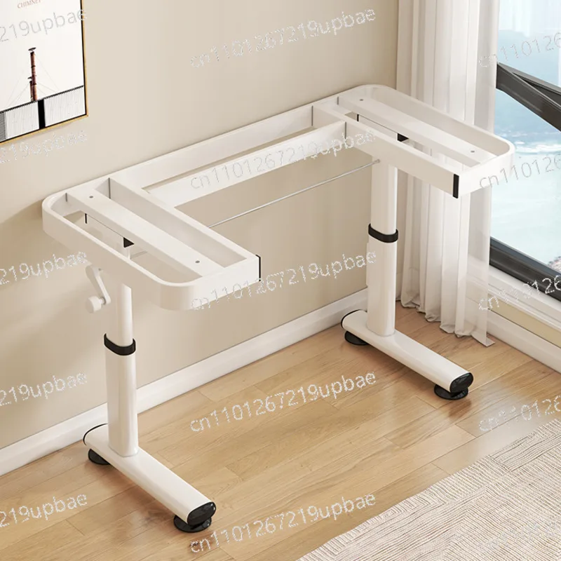 Multi Functional Computer Desk Leg Accessories, Adjustable Thick Desk Legs, Durable Desk Frame, Manual Lifting Furniture Base