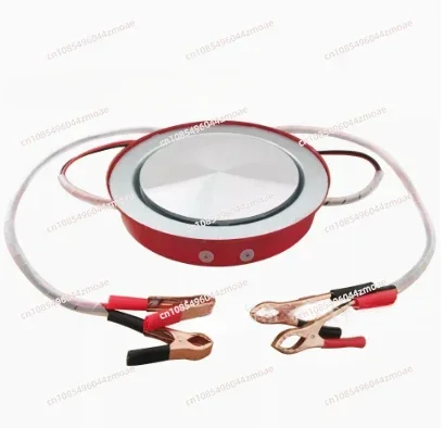 Outdoor self-driving cooking solution - 12V battery is directly connected to the portable pot, easy to cook noodles/boil water