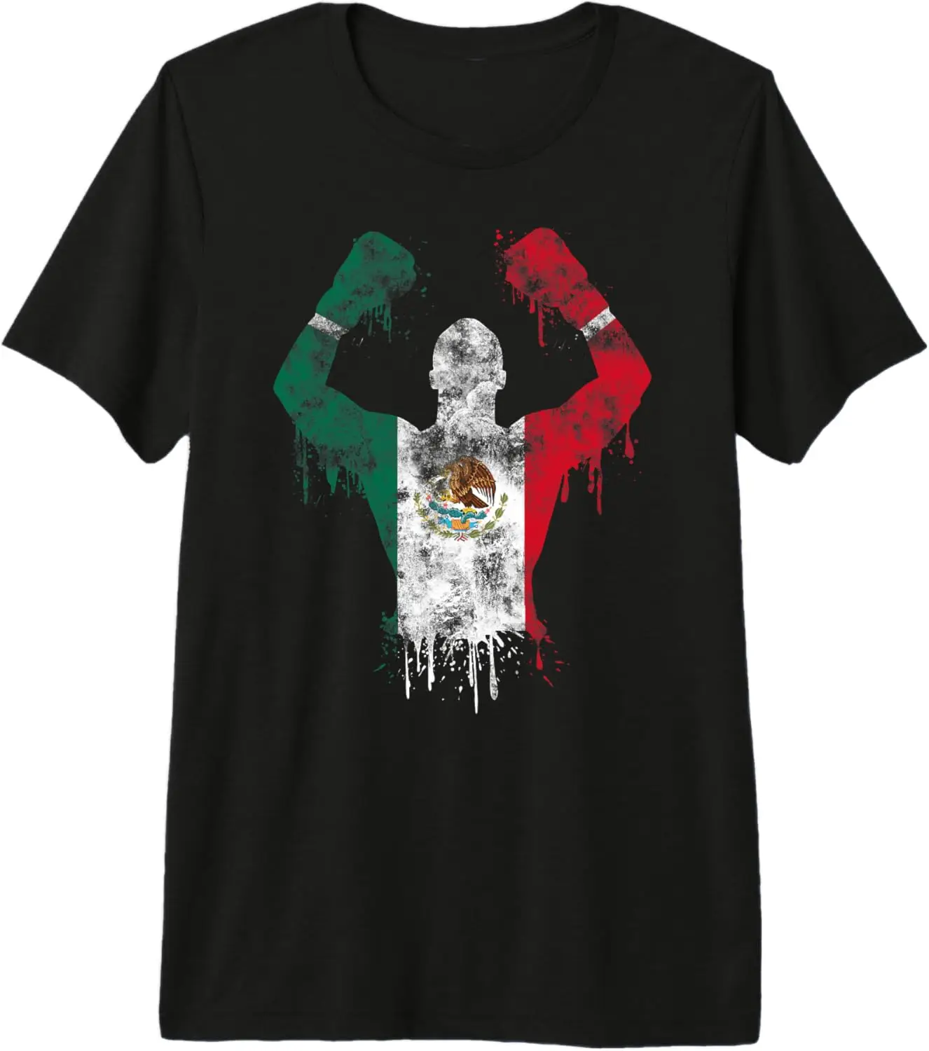 Mexican Boxer Mexico Flag Boxing T-Shirt 100% Cotton O-Neck Short Sleeve Summer Casual Mens T-shirt Streetwear