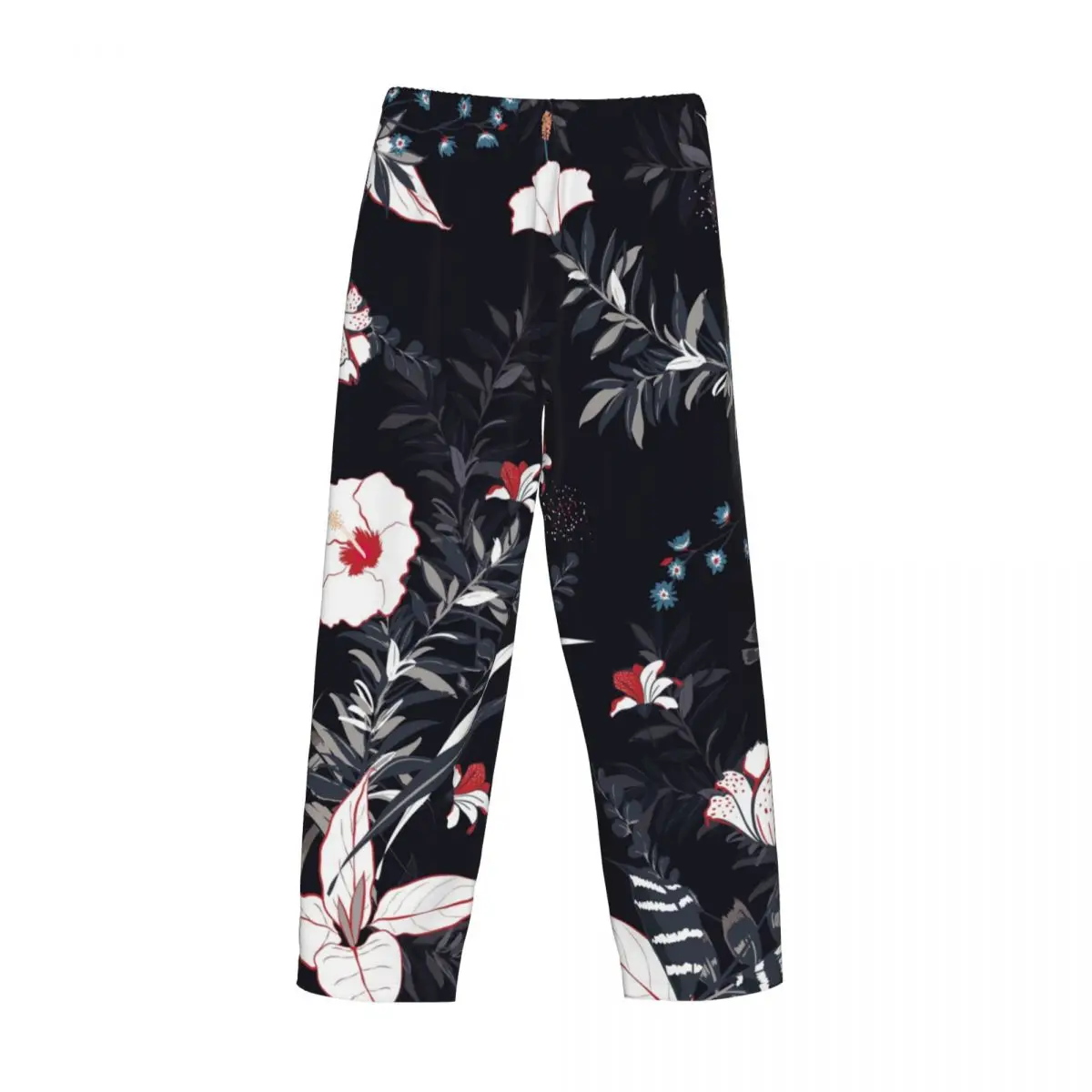 Pantalon de pyjama bleu marine foncé pour homme, bas de sommeil, forêt tropicale, salon masculin, fjMen