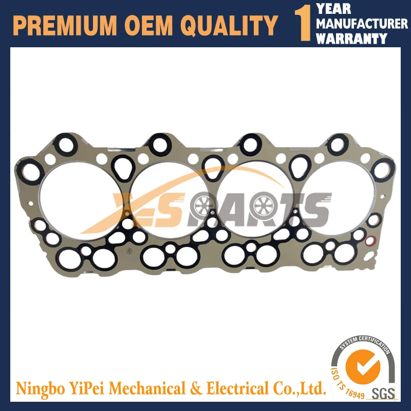 

4D33 Прокладка головки блока цилиндров двигателя для дизельного экскаватора Mitsubishi ME013334