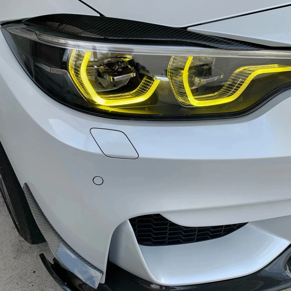 Yellow Angel Eyes DRL Modified Multi-Color Daylight LED Board for 2018 BMW F80 M3 F32 F82 M4 F36 LED Headlight 7493229 7493230