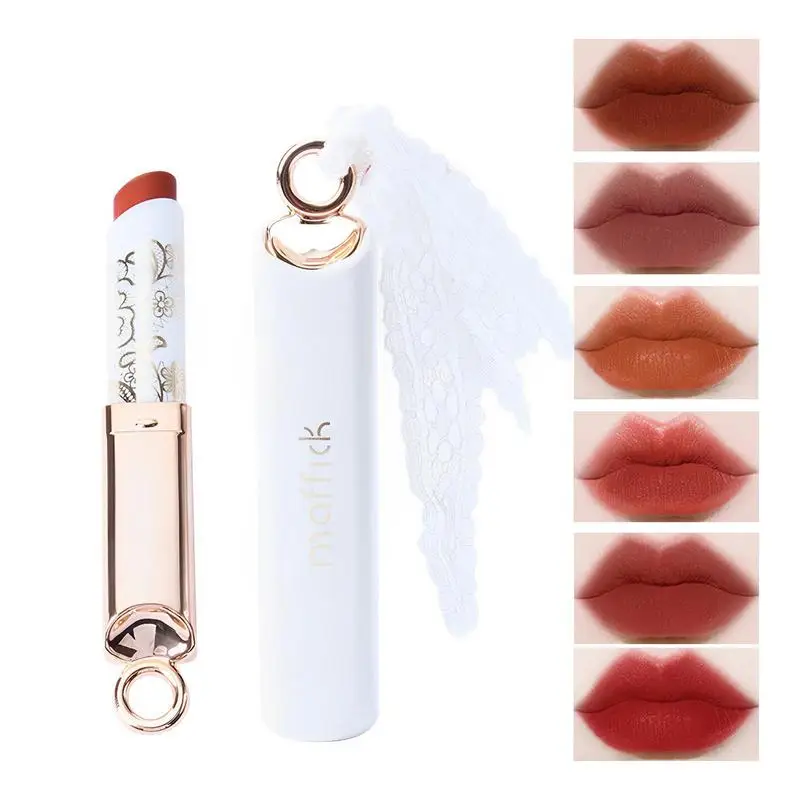 Velvet Lipsticks Red Lipstick Smudge Proof Waterproof Lipstick Lip Cosmetic Matte Lip Sticks Long Lasting Color Lip Balm Makeup