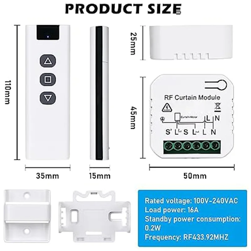 A88E-2X Tuya Wifi Smart Curtain Switch Controllers Roller Blinds Shutter Motor Smart Life APP Remote Control Alexa Google