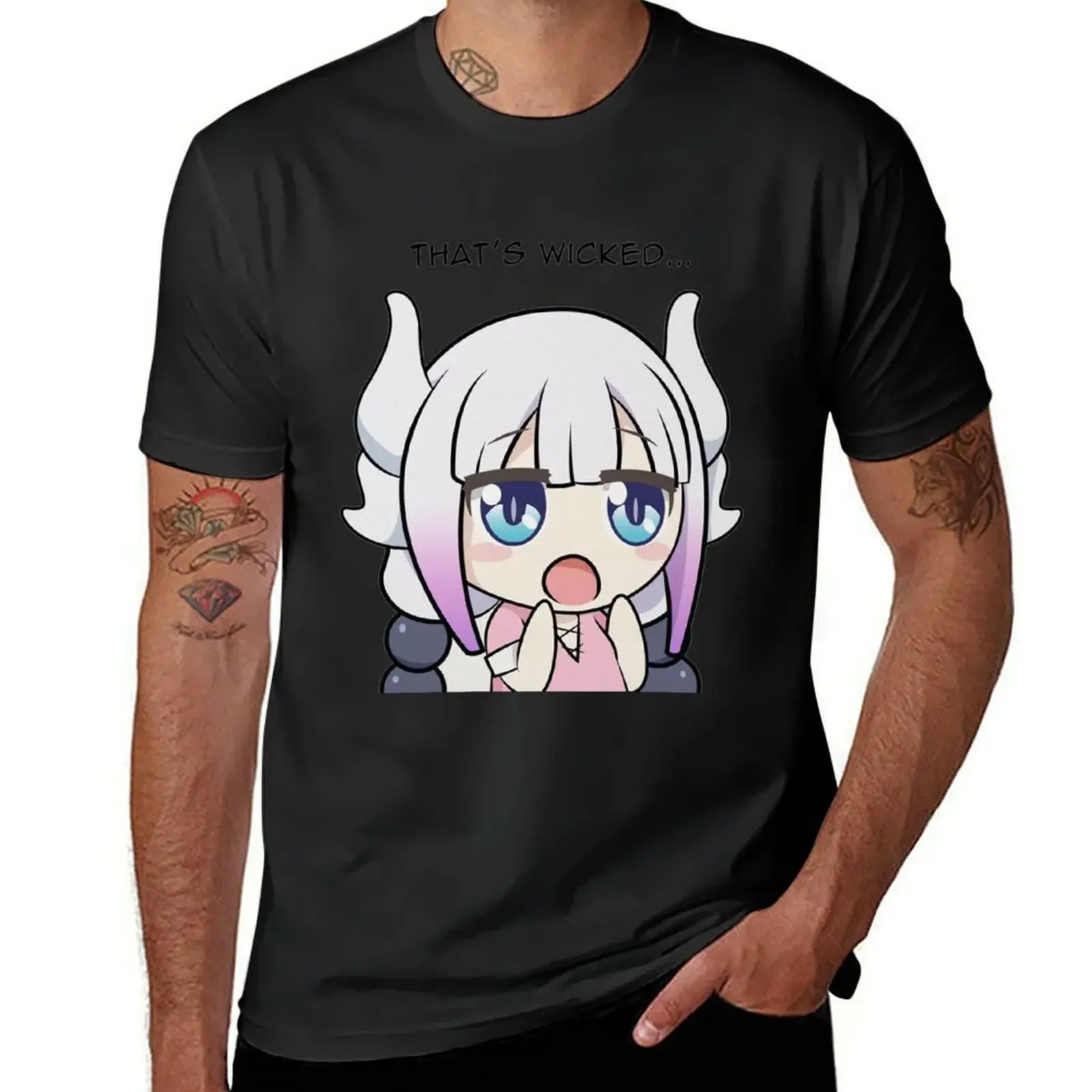 Wicked! T-Shirt Blouse blacks sublime fitted t shirts Kanna Kamui - Miss Kobayashis Dragon Maid - That's for men sweatshirt 2024