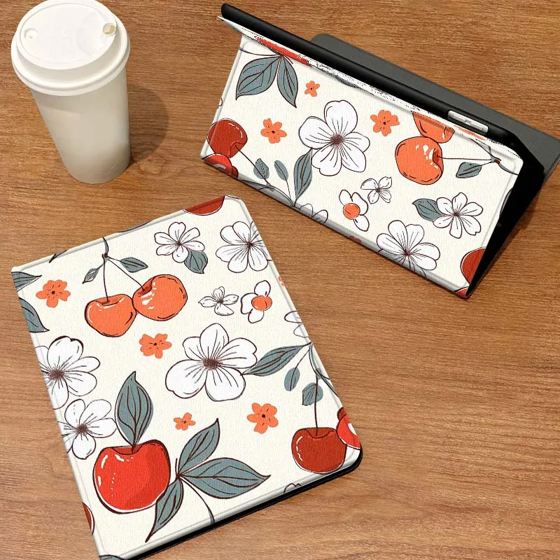 

Cherry Flower Pattern Case For Samsung Galaxy Tab A7 A A9 A11 S6 A11 A8 S11 Lite Plus 10.4 10.5 Inch Tablet
