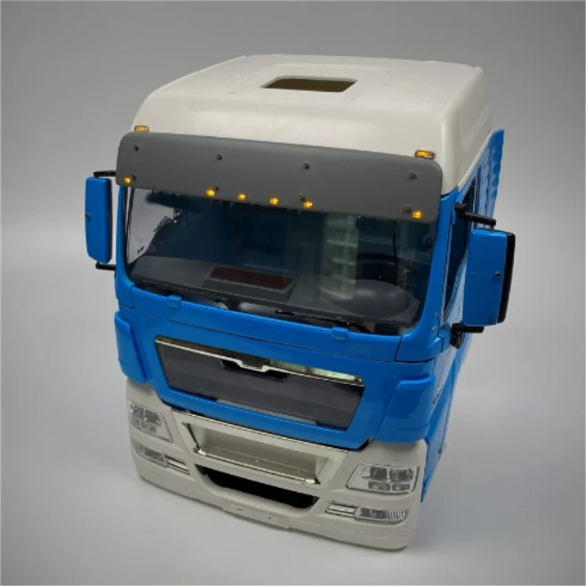 770S メタルバンパースポットライト LED ブラックシルバーアップグレード 1/14 タミヤ RC スカニア 770S リモートコントロールダンプトラックトレーラー部品用