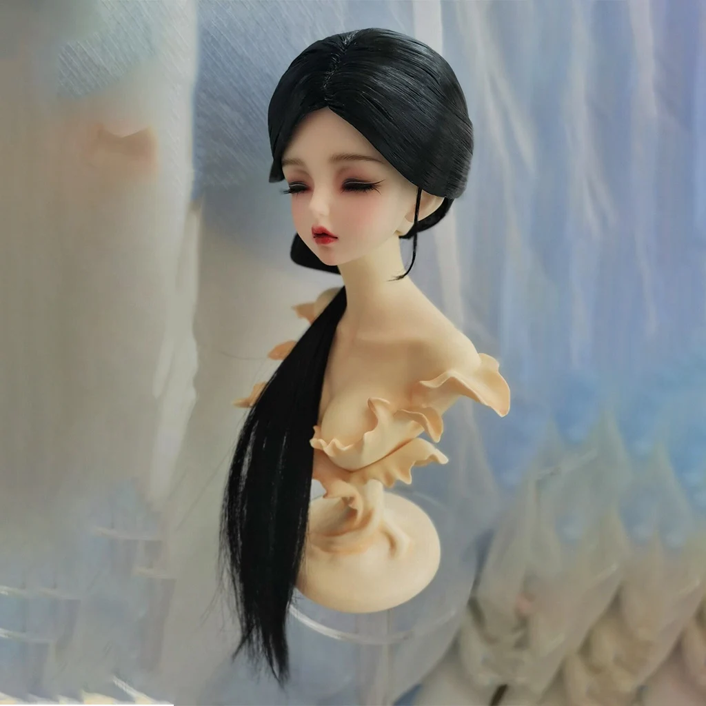 1/3 Scale BJD Wigs Chinese Hanfu Vintage Long Hair Ancient Costume Fairy Wig For MSD SD13 Girl SSDF Uncle Doll Accessories A1534