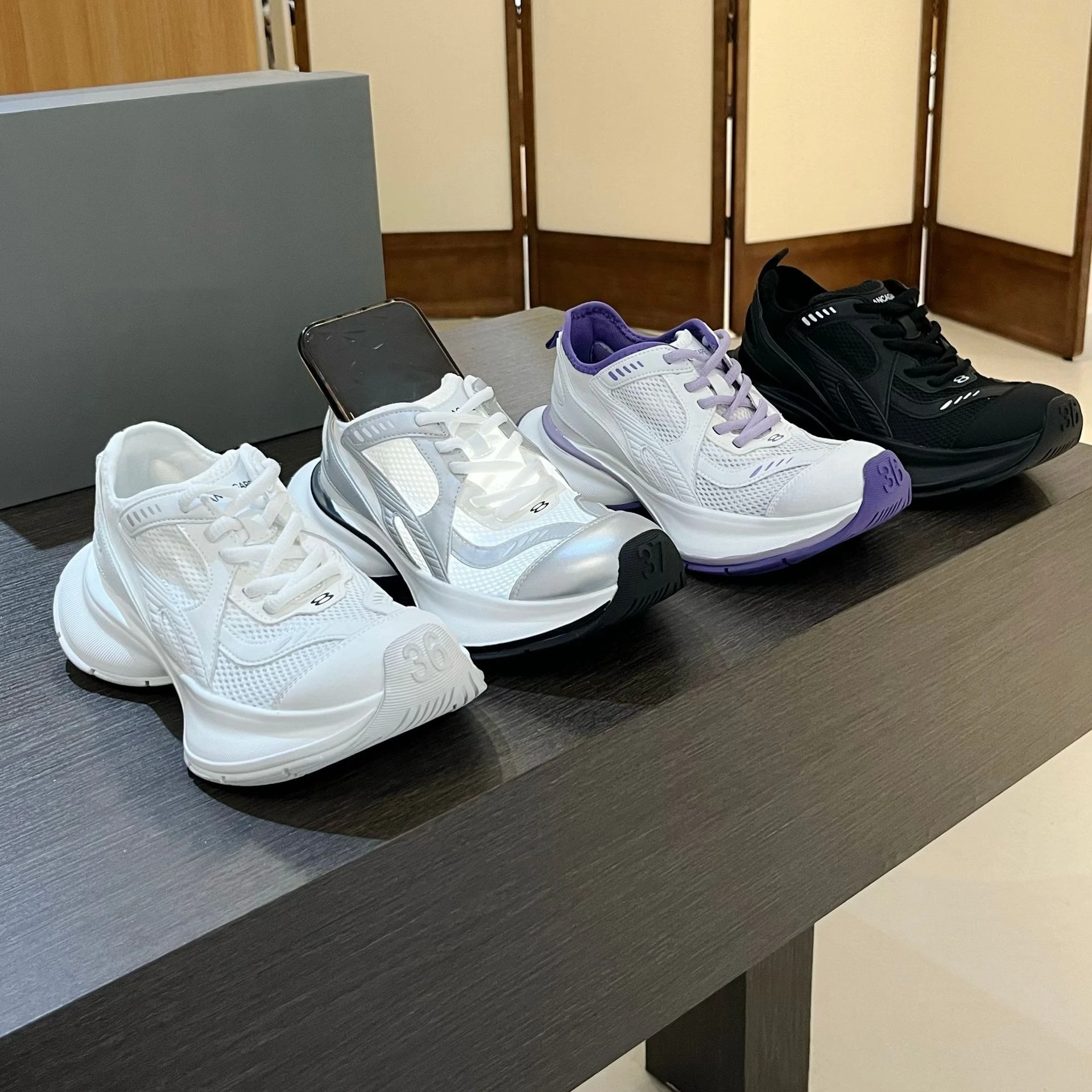 

Summer Women Man Breathable Mesh Casual Shoes Couples Color Blocked Dad Shoes Unisex Versatile Thick Sole Lightweight Sport Shoe