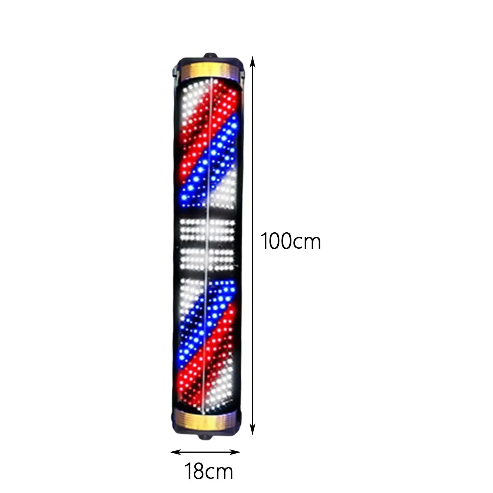 LED Rotating Barber Pole Light Illuminated Light Barber Shop Signs for Hair Salon