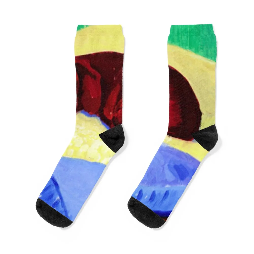 

David Hockney 1995 Original Gallery 'Dog 43' Poster Poster Socks snow cool gifts Christmas Designer Man Socks Women's