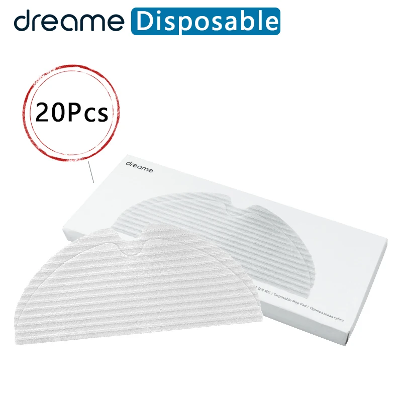 【 Original 】Disposable mopping pads For Dreame F9 D9 L10 Pro Robot Vacuum Cleaner, *Disposable Mopping pads X 20