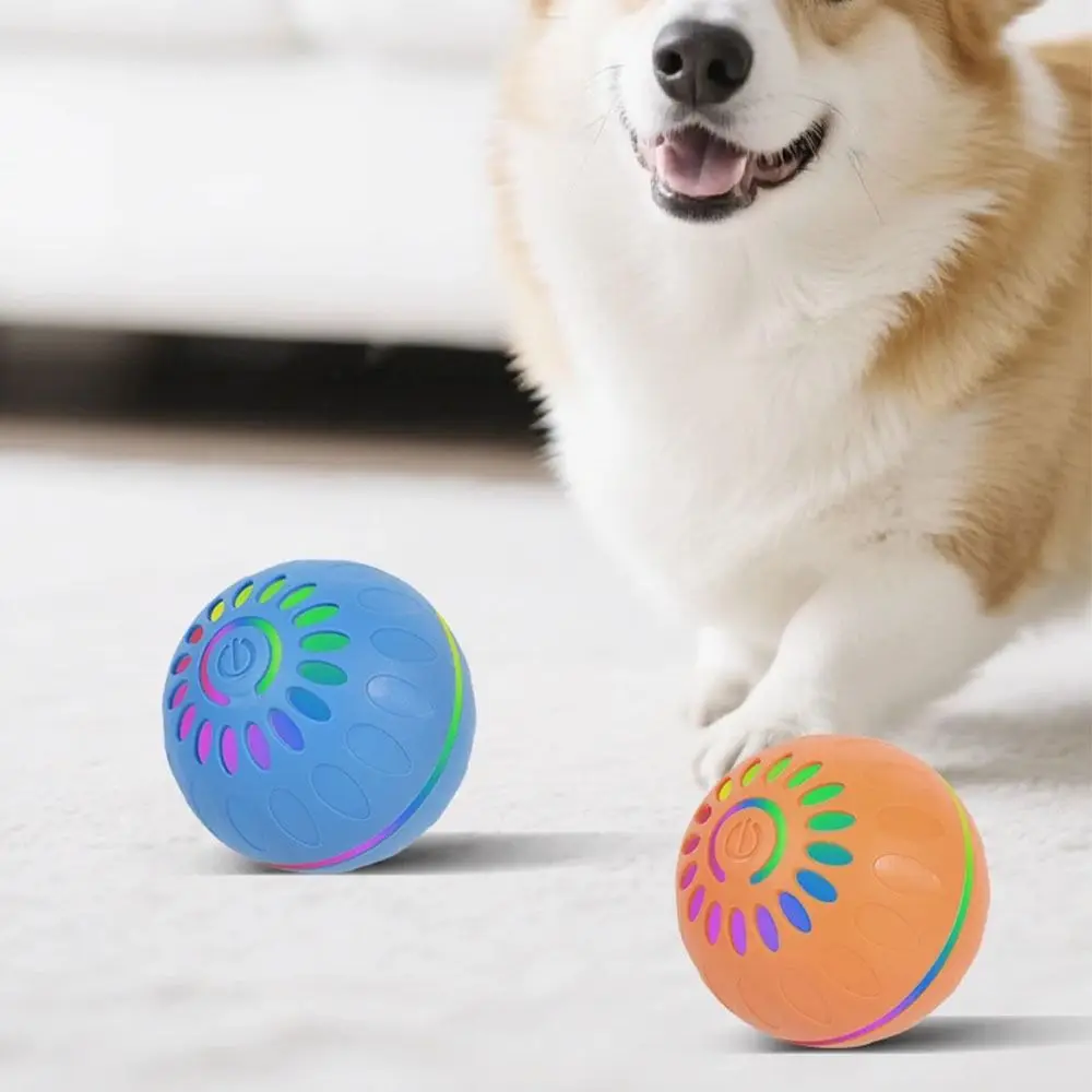 

Rechargeable Automatic Dog Toy Ball Luminous Obstacle Avoidance Interactive Rolling Ball Electronic Interactive