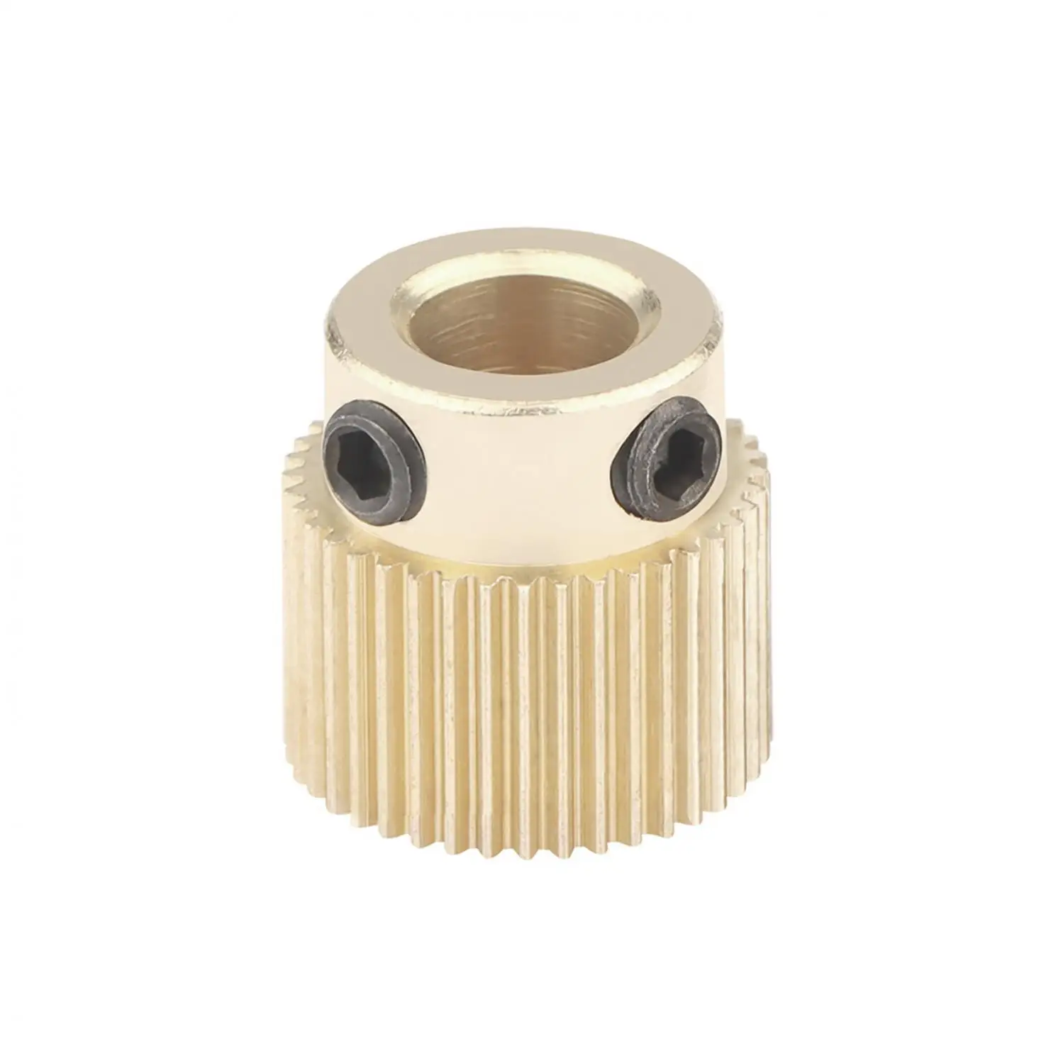 40 Teeth Gear Brass Extruder Wheel Fit for Ender 3 / CR-10 Series / and Other 3D Printers, 40T Extruder Feed Gears